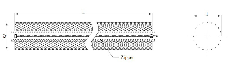 Zipper Braided Wrap